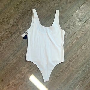 White Tank Thong Body-Suit